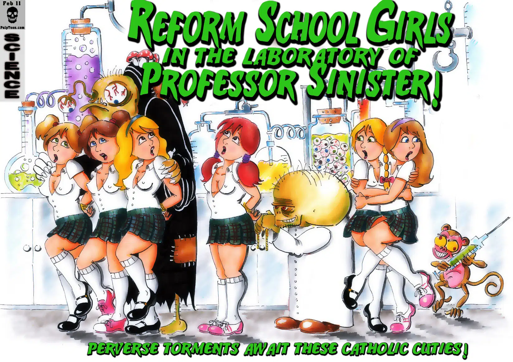 Reform School Girls in the Laboratory of Professor Sinister (Pulptoon)