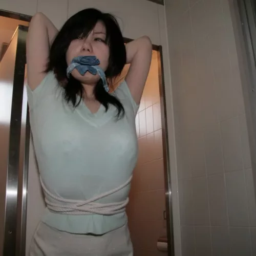 Mina Grabbed at the Toilet (Japanese Damsel)