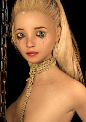 Blond-girl-Angel-in-a-delivery-trolley-767163659