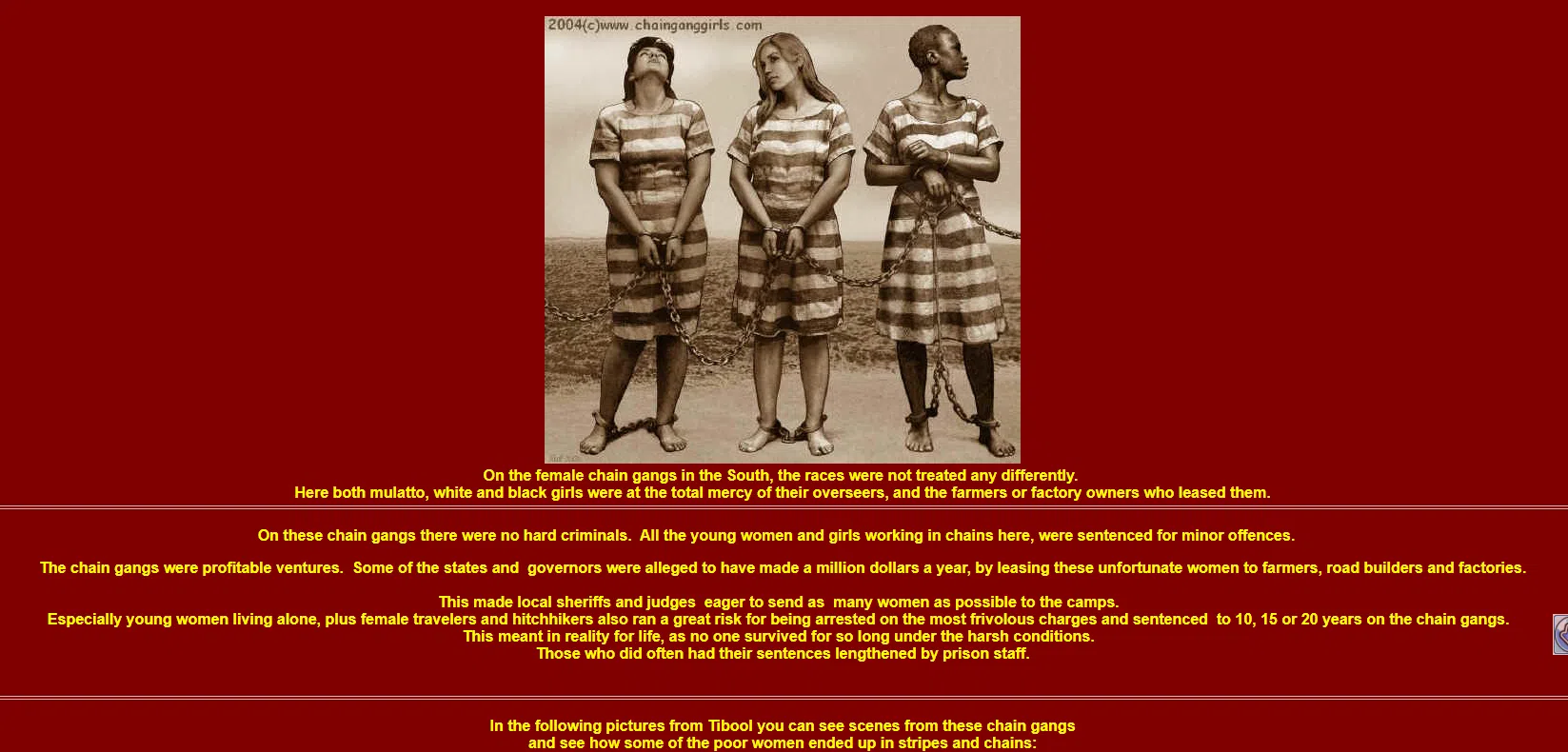 Southern Chain Gang 1: Mrs. Jenny Larson, The Young Widow (Tibool)