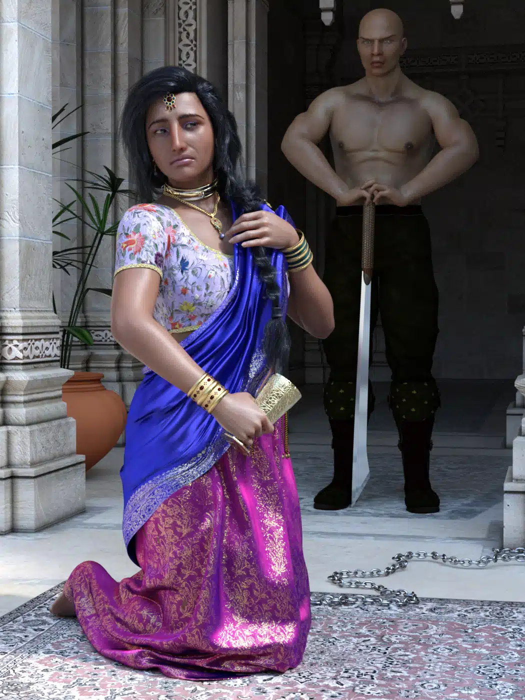 Banishment of Anjali (Chimaera Art)
