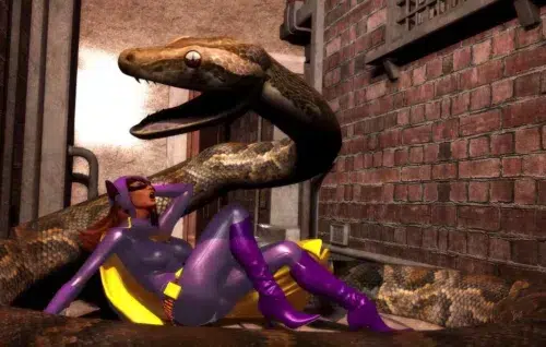 The Superheroine Murders Case #2: Batgirl Vored by Snake (Artdude41)