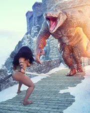 Zahara and the Monster (Artdude41)