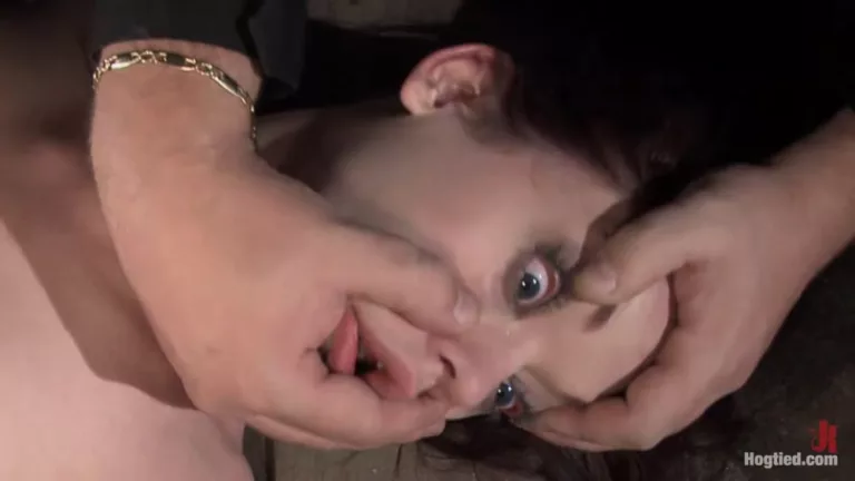 Justine Joli and Sgt. Major (Hogtied)