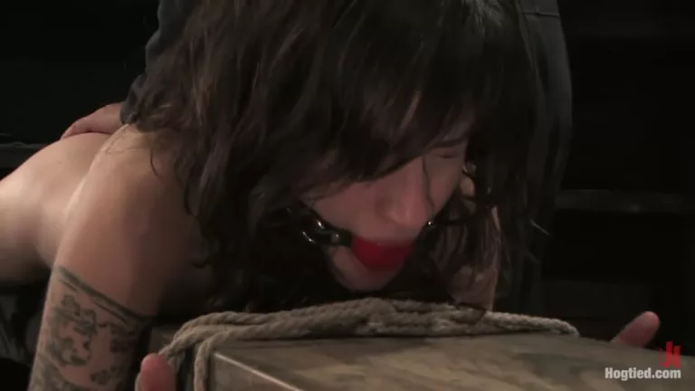 Harsh Crotch Rope Discovery (Hogtied)