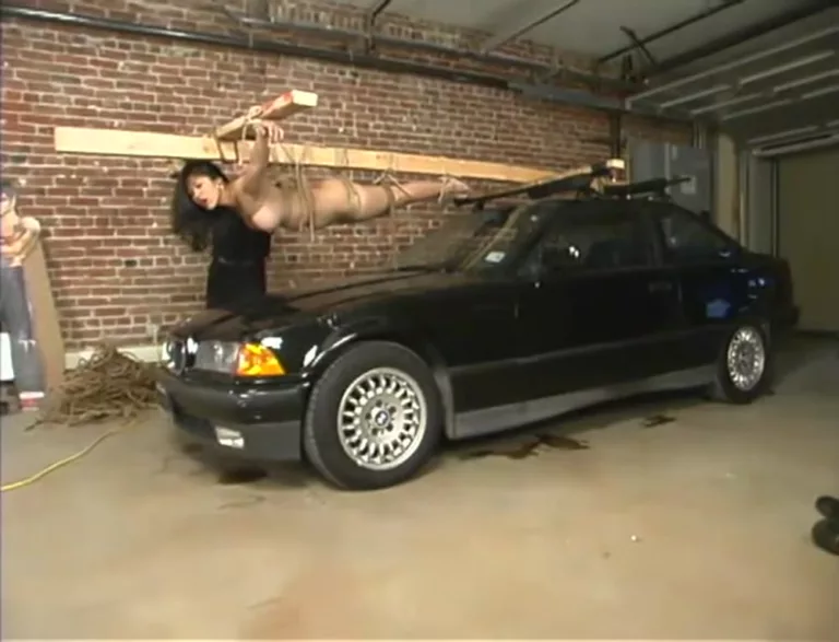 Crucified on a Car (Hogtied)