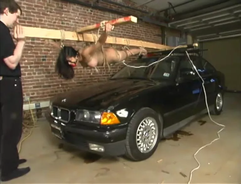 Crucified on a Car (Hogtied)