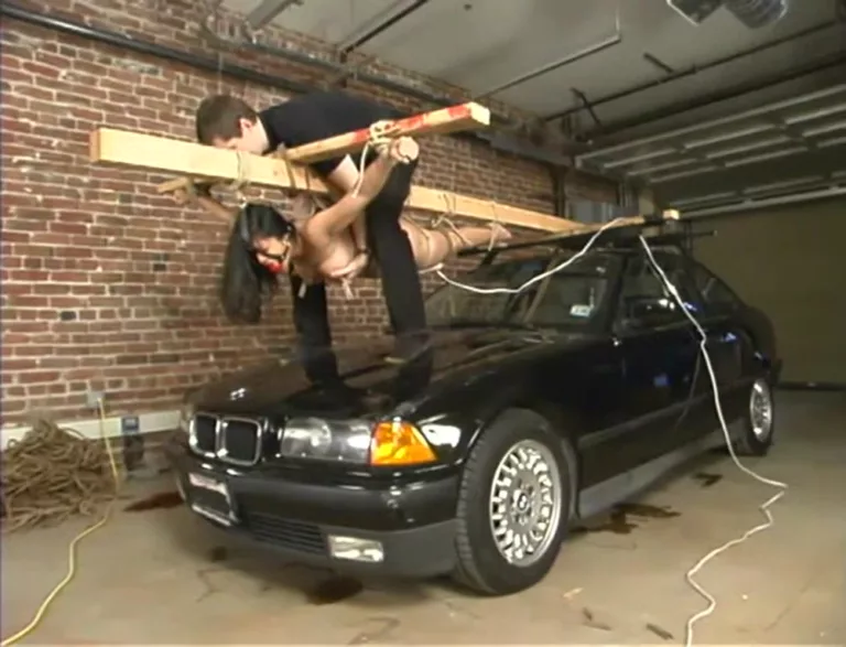 Crucified on a Car (Hogtied)