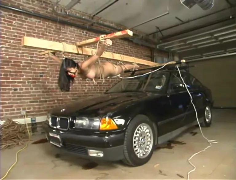 Crucified on a Car (Hogtied)