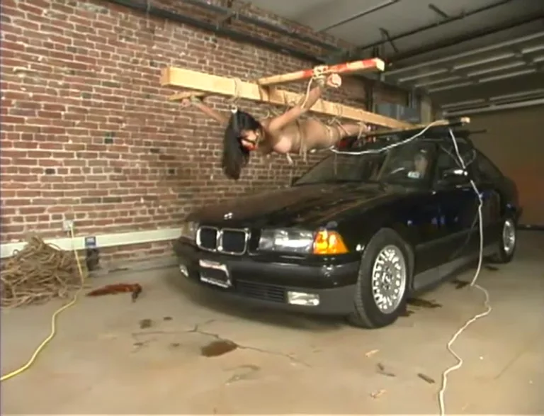 Crucified on a Car (Hogtied)