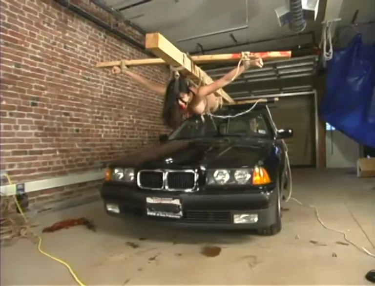Crucified on a Car (Hogtied)