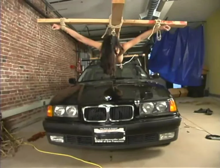 Crucified on a Car (Hogtied)