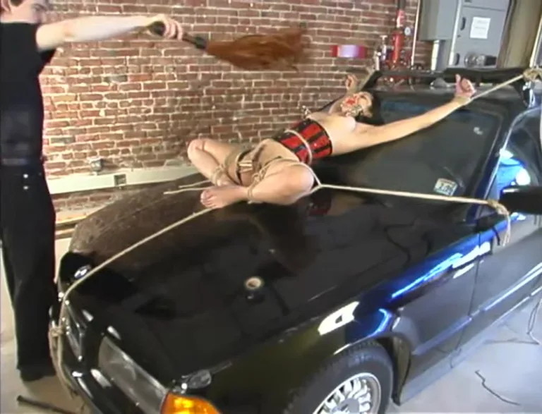 Crucified on a Car (Hogtied)