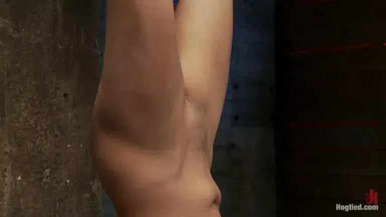 35yr Old, Super Hot Cougar, is Bound in a Reverse Prayer, Nipple Tormented, Face Fucked, Made to Cum! (Hogtied)