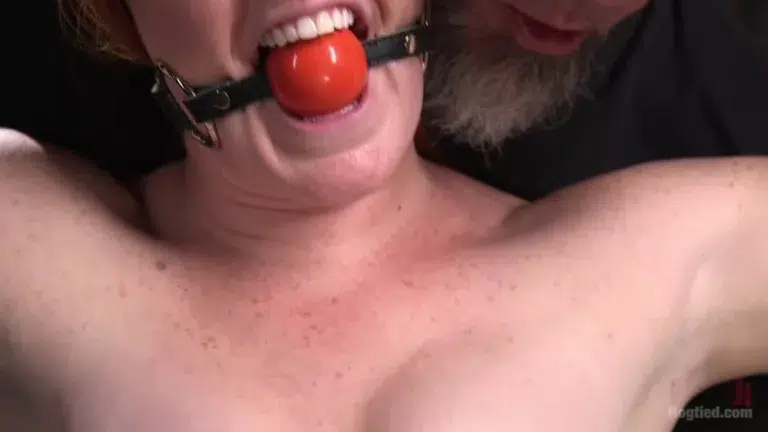 Pain Slut in Extreme Bondage Suffers from Ruthless Torment (Hogtied)