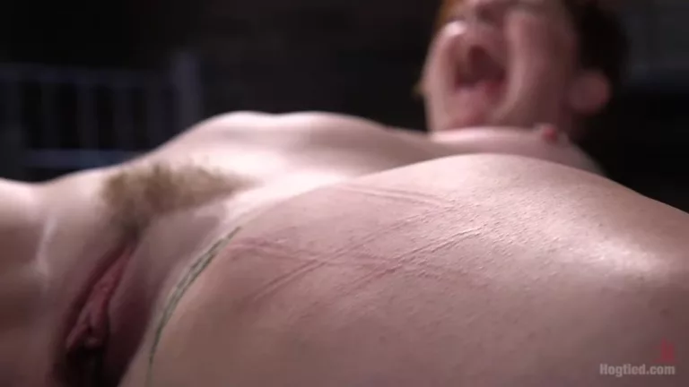 Pain Slut in Extreme Bondage Suffers from Ruthless Torment (Hogtied)