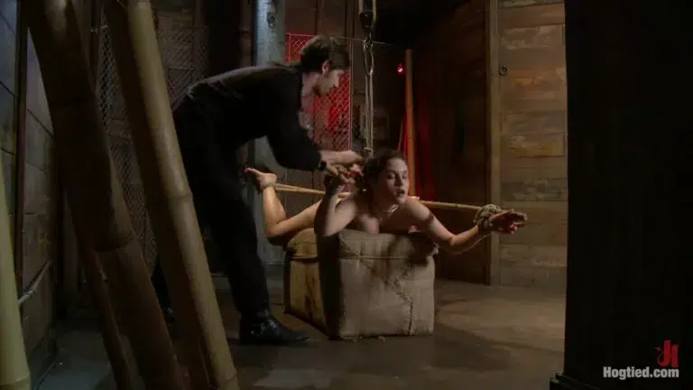 Charlotte Submits to the Bamboo… (Hogtied)