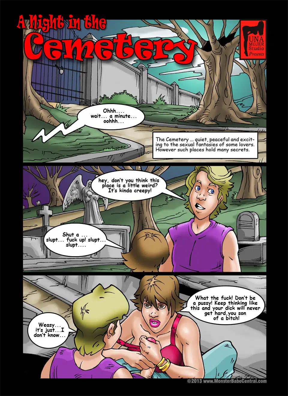 A Night in the Cemetery (Monster Babe Central)